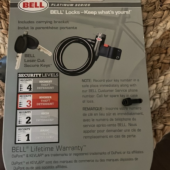 Bell Key Cable Lock - Picture 3 of 3